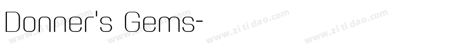 Donner's Gems字体转换